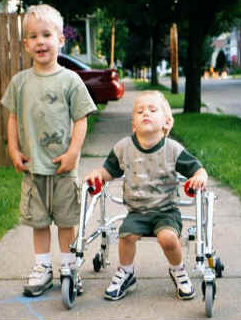Me and my big brother Mitch going for a walk